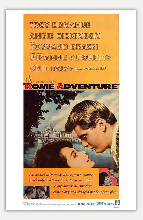 Rome Adventure - 11 x 17 Movie Poster (1962 Reprint)