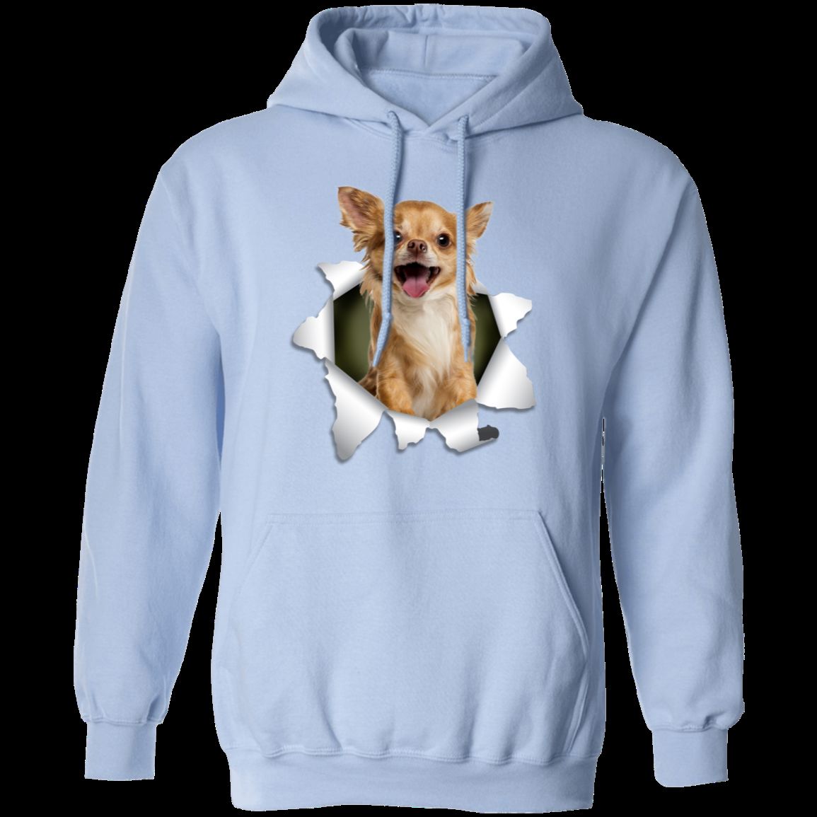 CHIHUAHUA 3D LADIES Pullover Hoodie - 8 oz Unisex Comfort Wear
