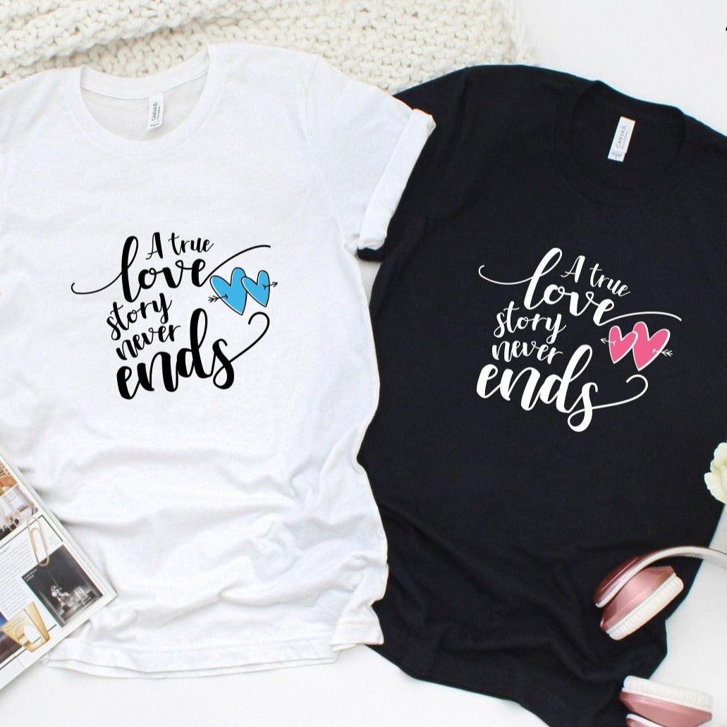 True Love Story Matching Set: Hoodies, Shirts, Sweatshirts for Couples