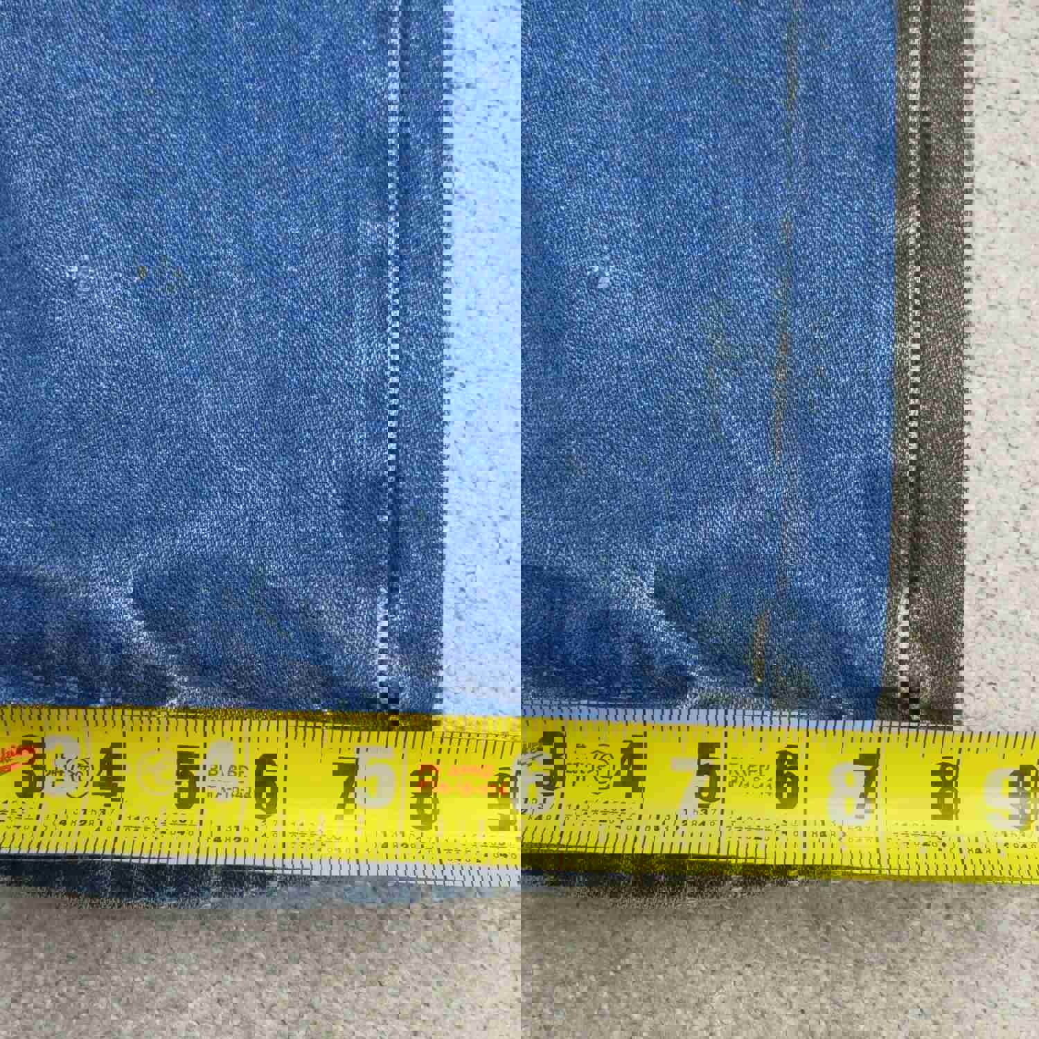 Wrangler Mens Blue Denim Straight Leg Jeans - W35XL30, 100% Cotton