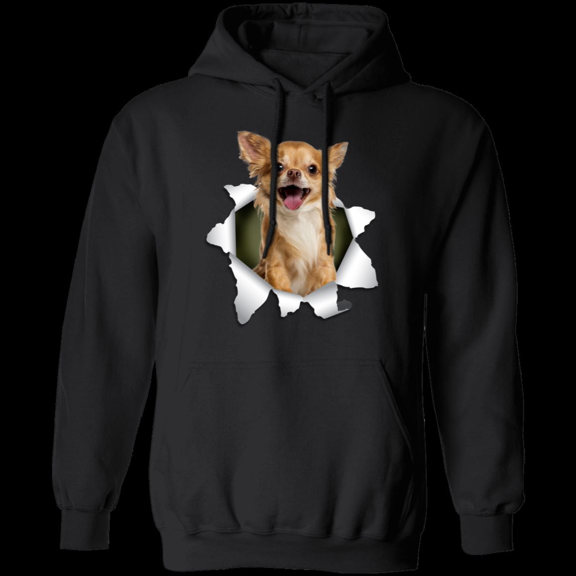 CHIHUAHUA 3D LADIES Pullover Hoodie - 8 oz Unisex Comfort Wear