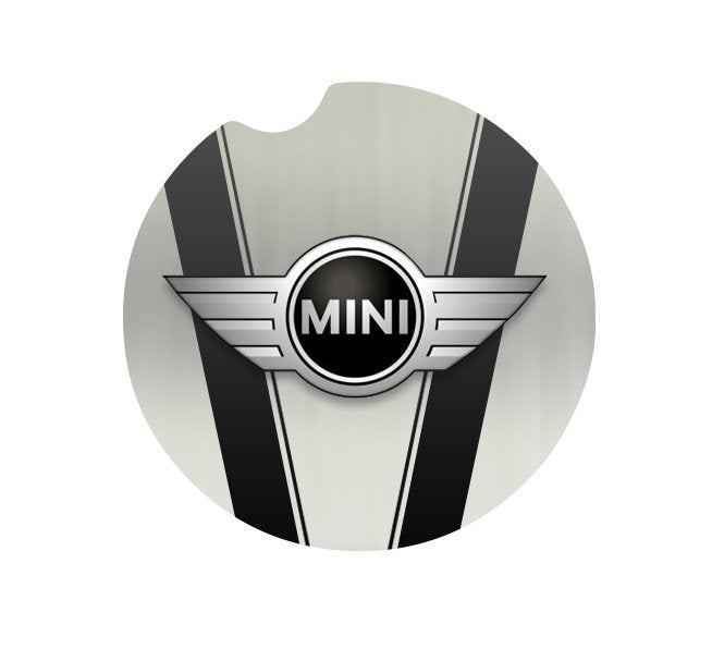Mini Cooper Car Coasters - Set of 2 Sandstone Coasters