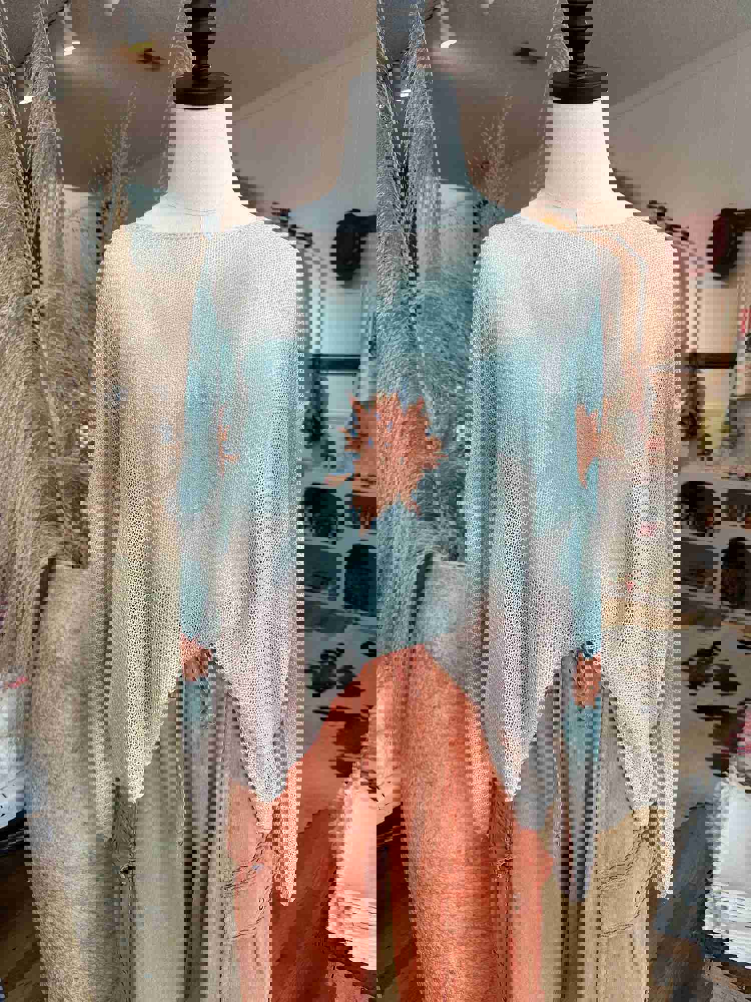 Buy Myself Flowers Sweater - Turquoise