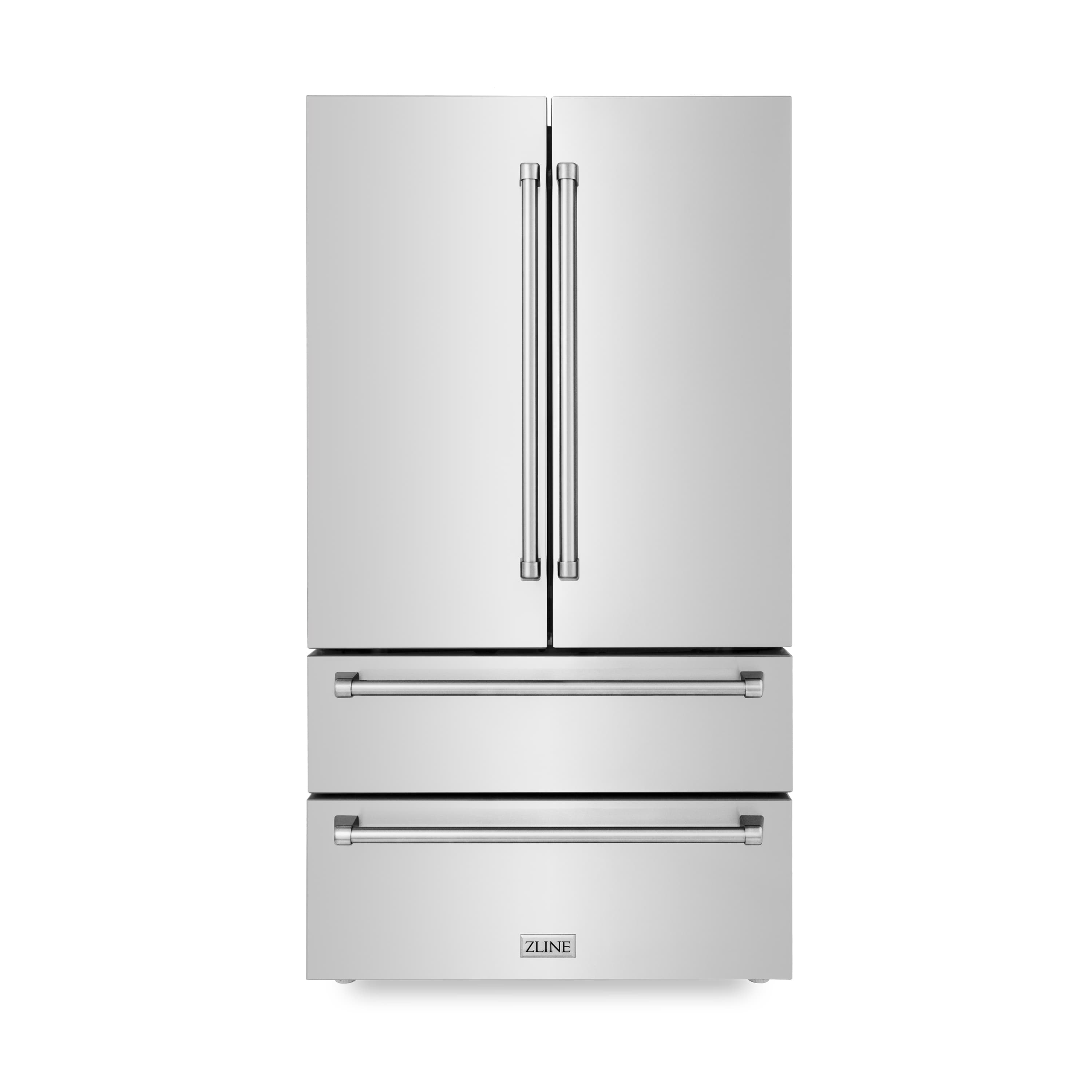 ZLINE 36-Inch 22.5 cu. ft Freestanding French Door Refrigerator with Ice Maker in Fingerprint Resistant Stainless Steel (RFM-36)