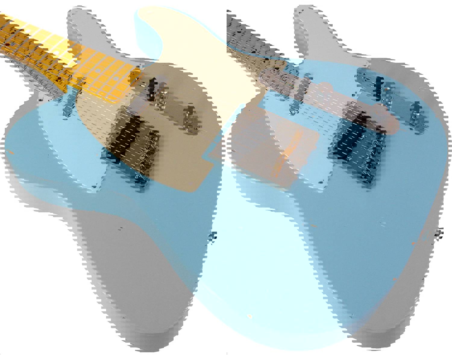 Nash T-57 Guitar - Vintage Styled Tele with Modern Features in Sonic Blue