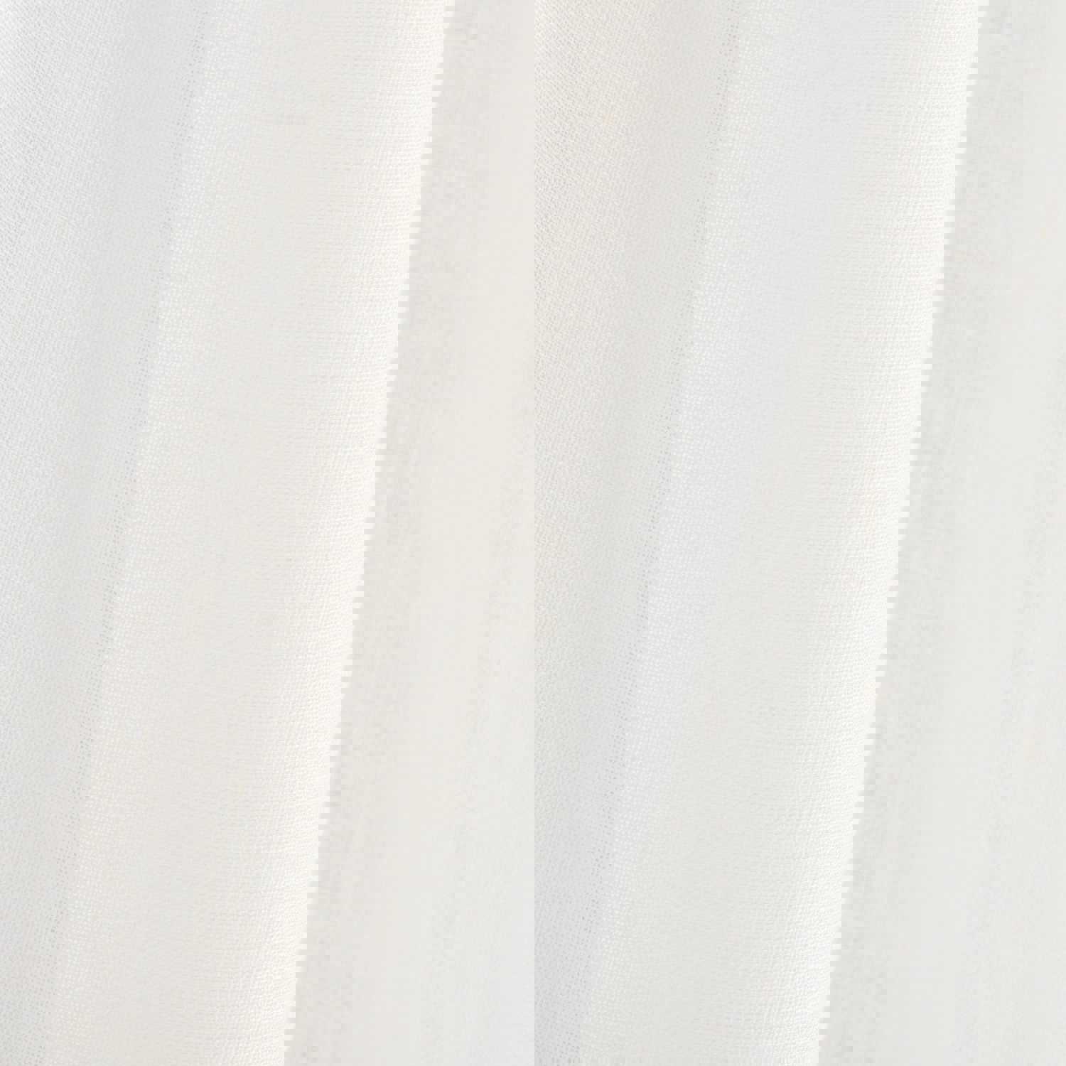 Tie Top Linen Sheer Curtain - 5 Color Options, Customizable Size