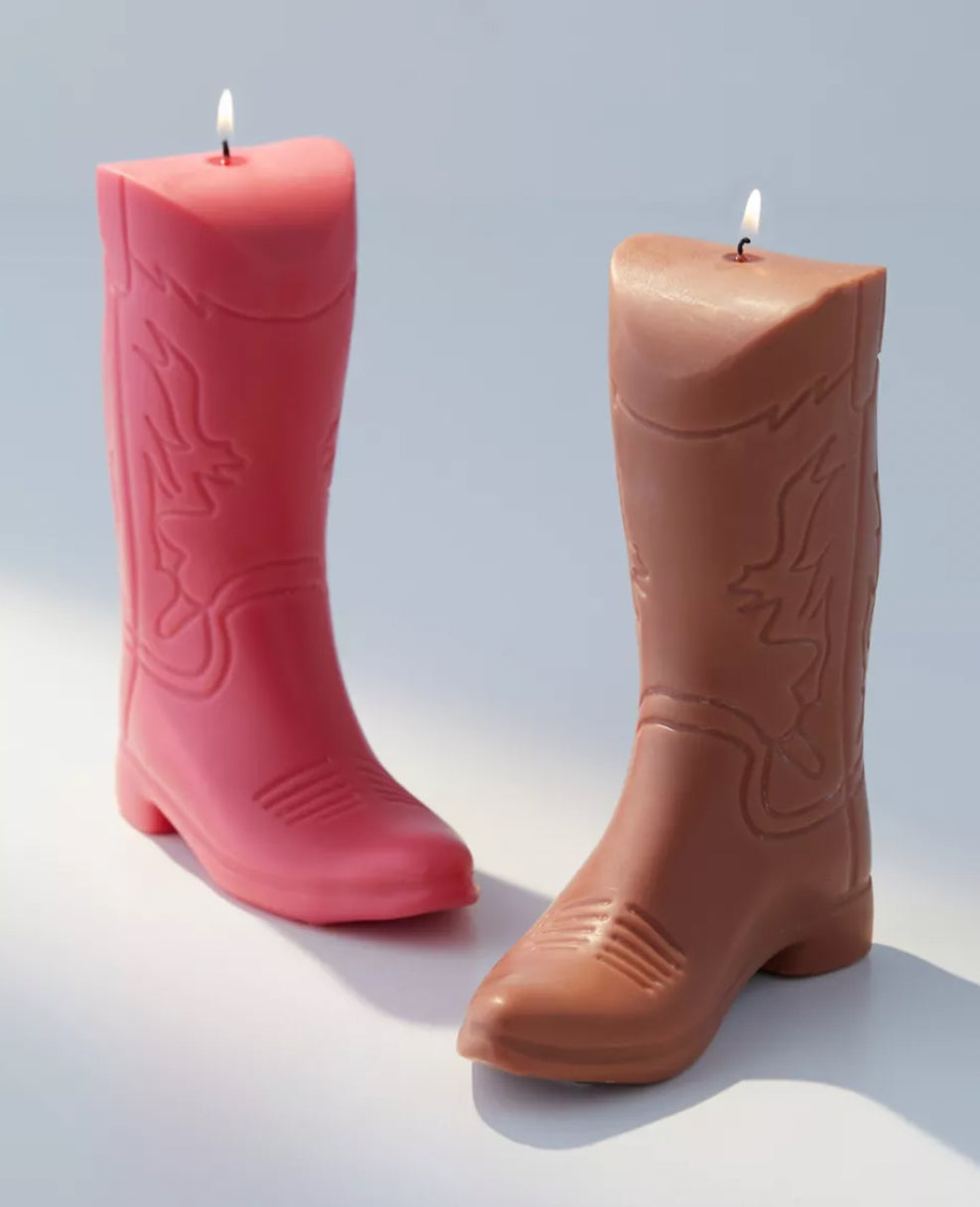 Cowboy Boot Candle - Decorative Soy Beeswax Blend