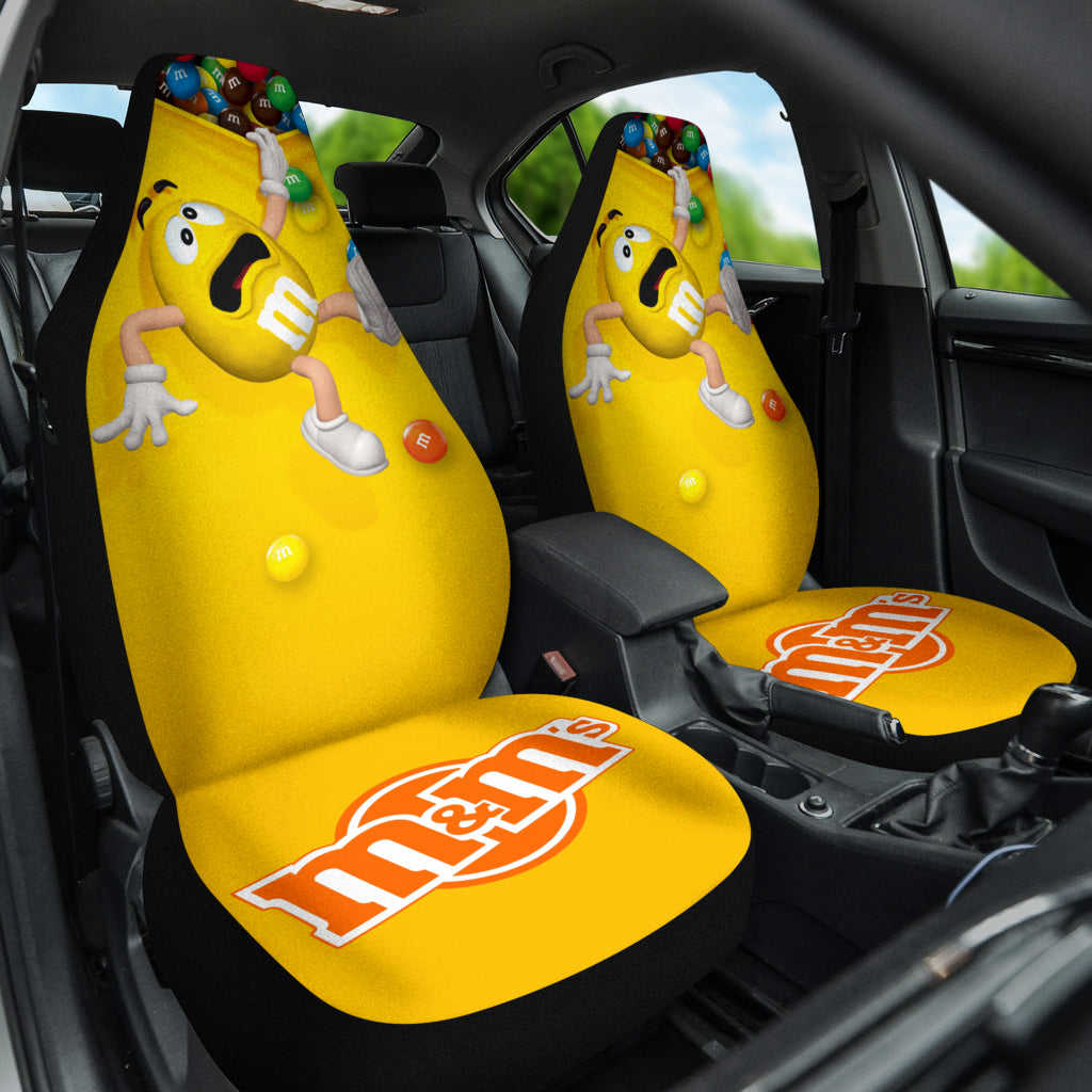 M&M Chocolate Fantasy Car Seat Covers - Premium Custom-Made Car Accessories