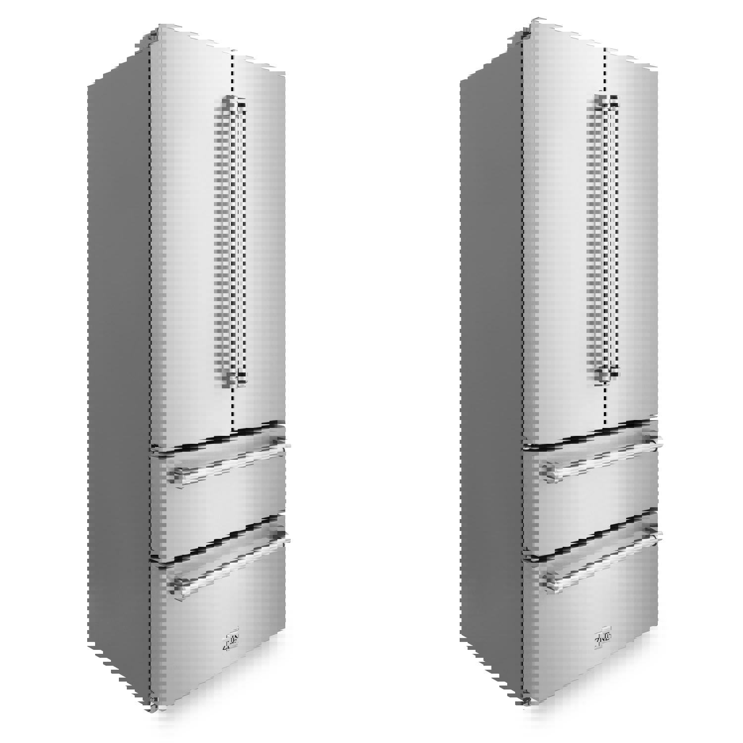 ZLINE 36-Inch 22.5 cu. ft Freestanding French Door Refrigerator with Ice Maker in Fingerprint Resistant Stainless Steel (RFM-36)