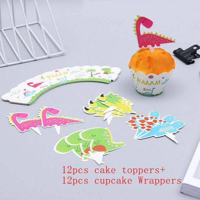 Dinosaur Party Supplies Set - Keychain, Ring, Bracelets, Necklaces for Kids Birthday Party