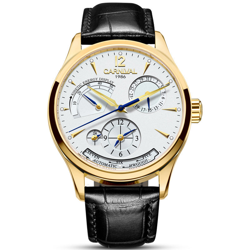 Carnival Full Automatic Mechanical Watch for Men - Sports Style with Sapphire Crystal