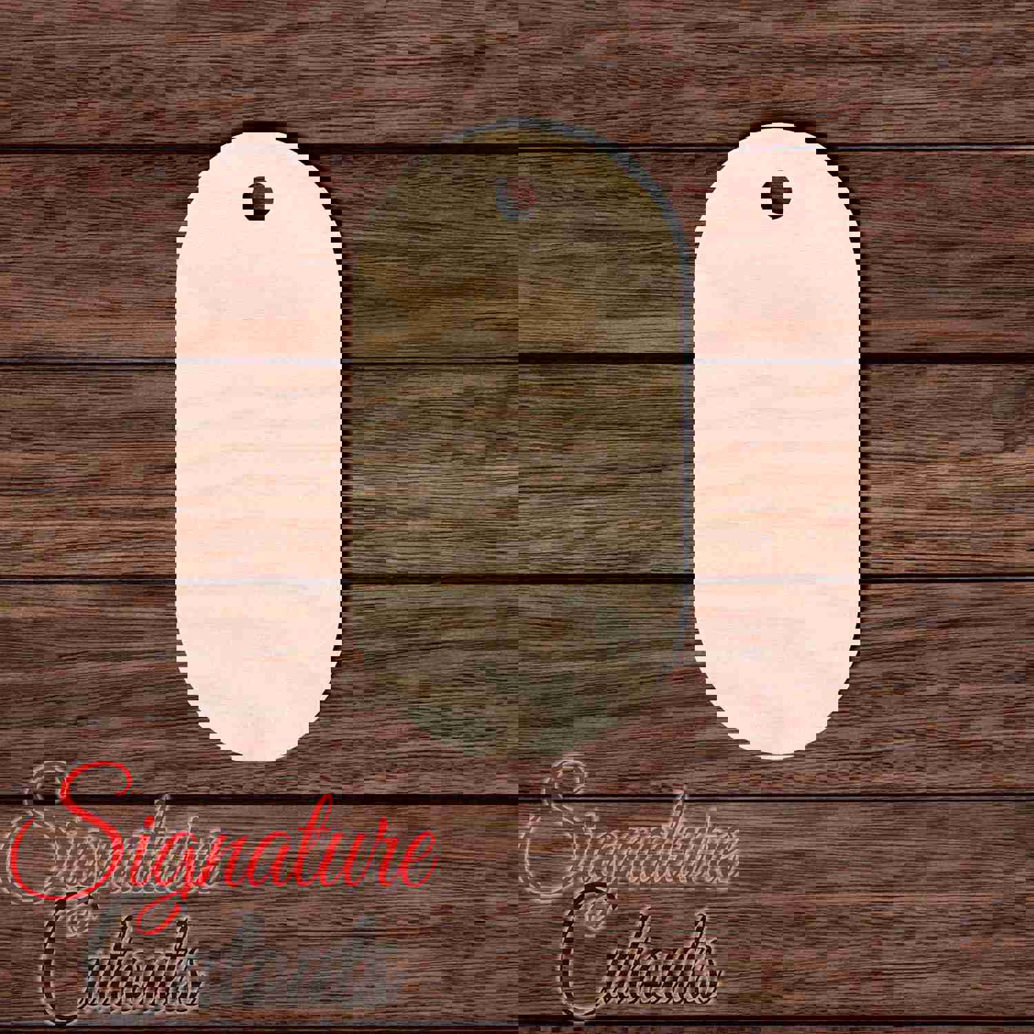 Wooden Gift Tag 018 Shape Cutout for DIY Crafting