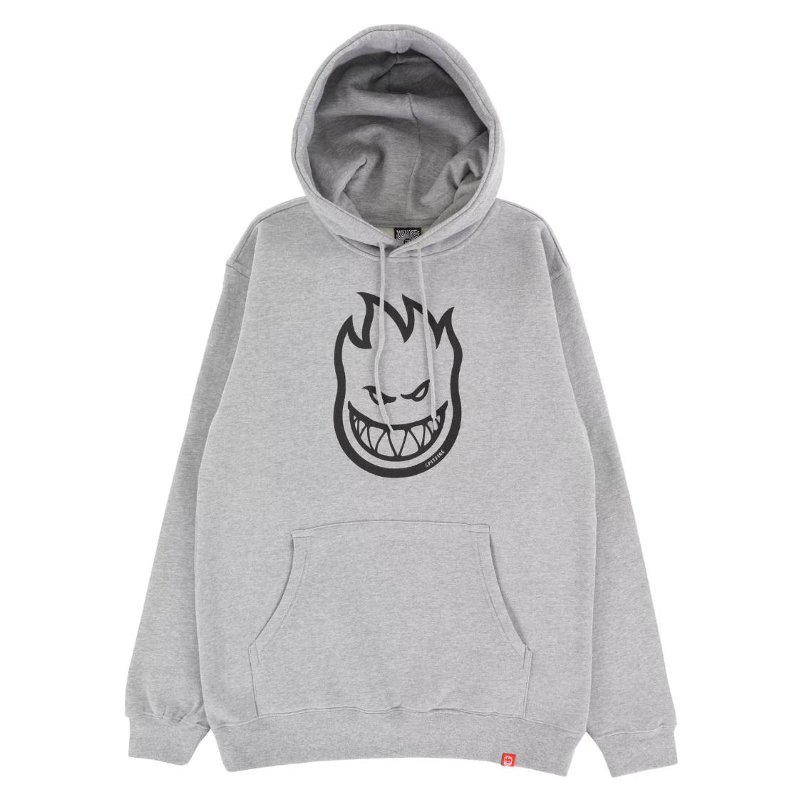 Spitfire Bighead Hoodie - Heather Grey/Black