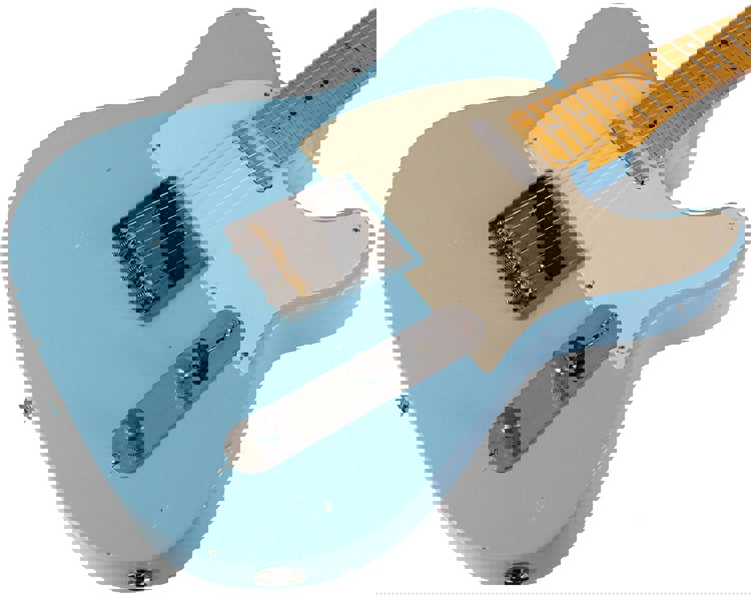 Nash T-57 Guitar - Vintage Styled Tele with Modern Features in Sonic Blue