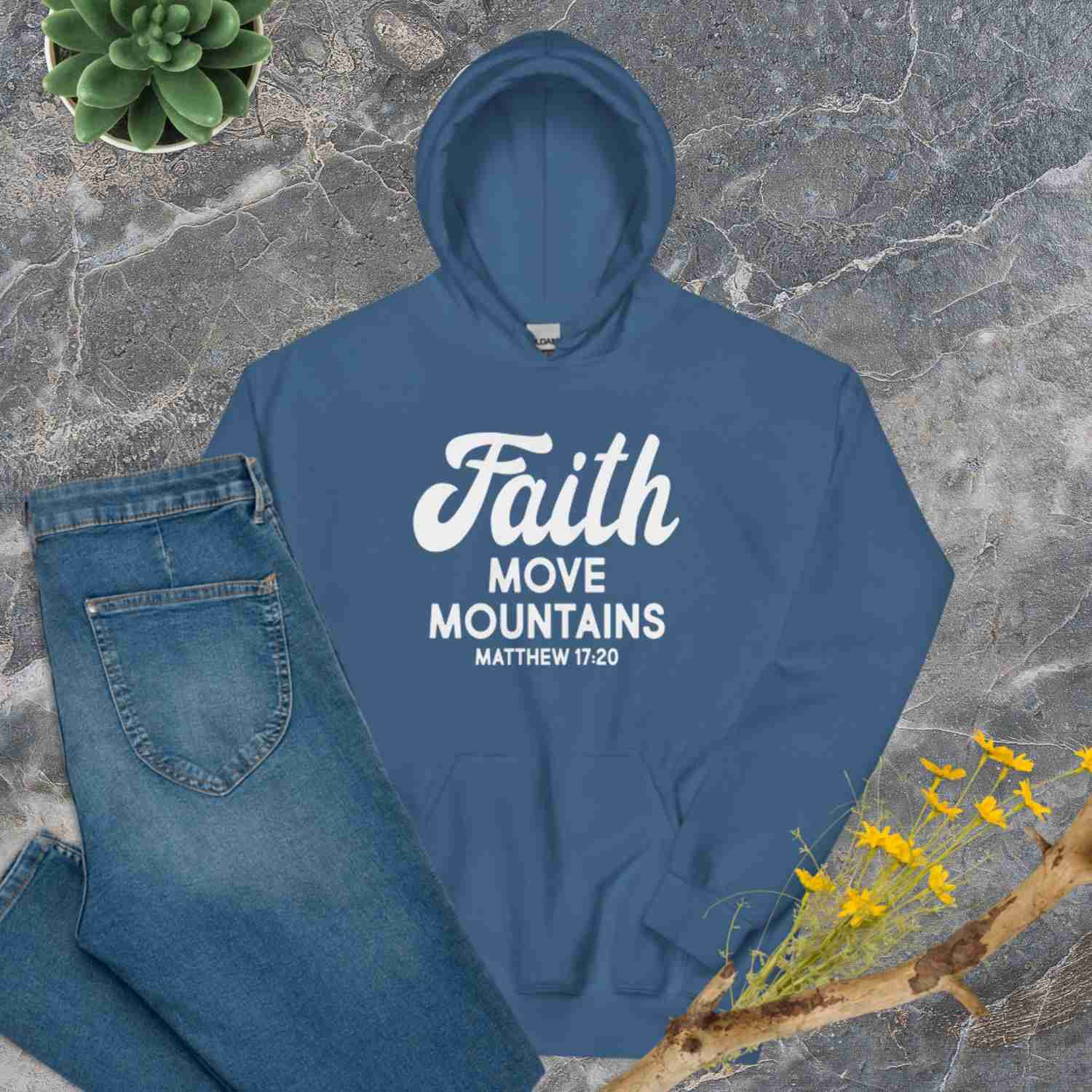 F&H Christian Faith Move Mountains Women's Hoodie