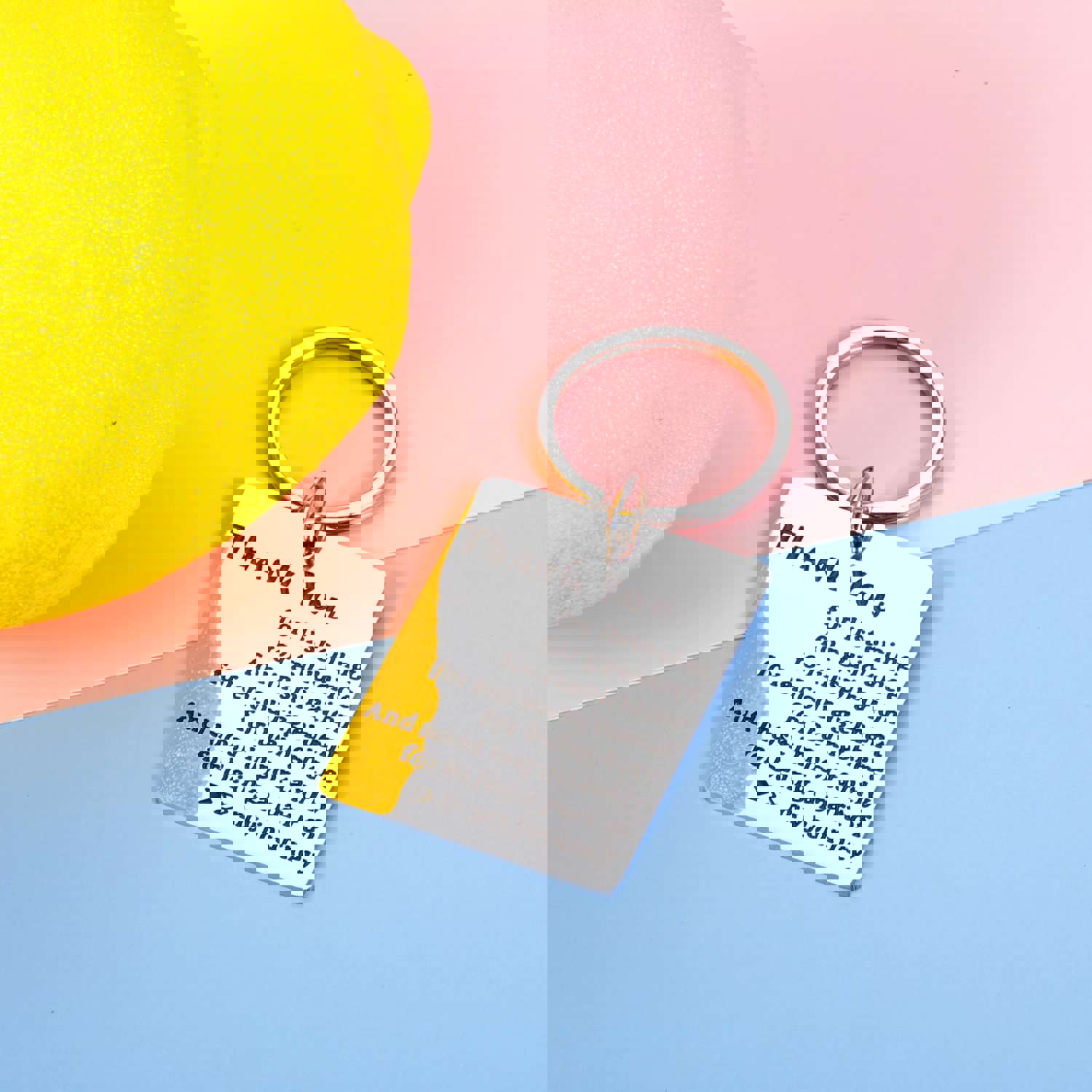 Thank You Keychain Boss Gift for Office Men Women - Appreciation Retirement Farewell Present