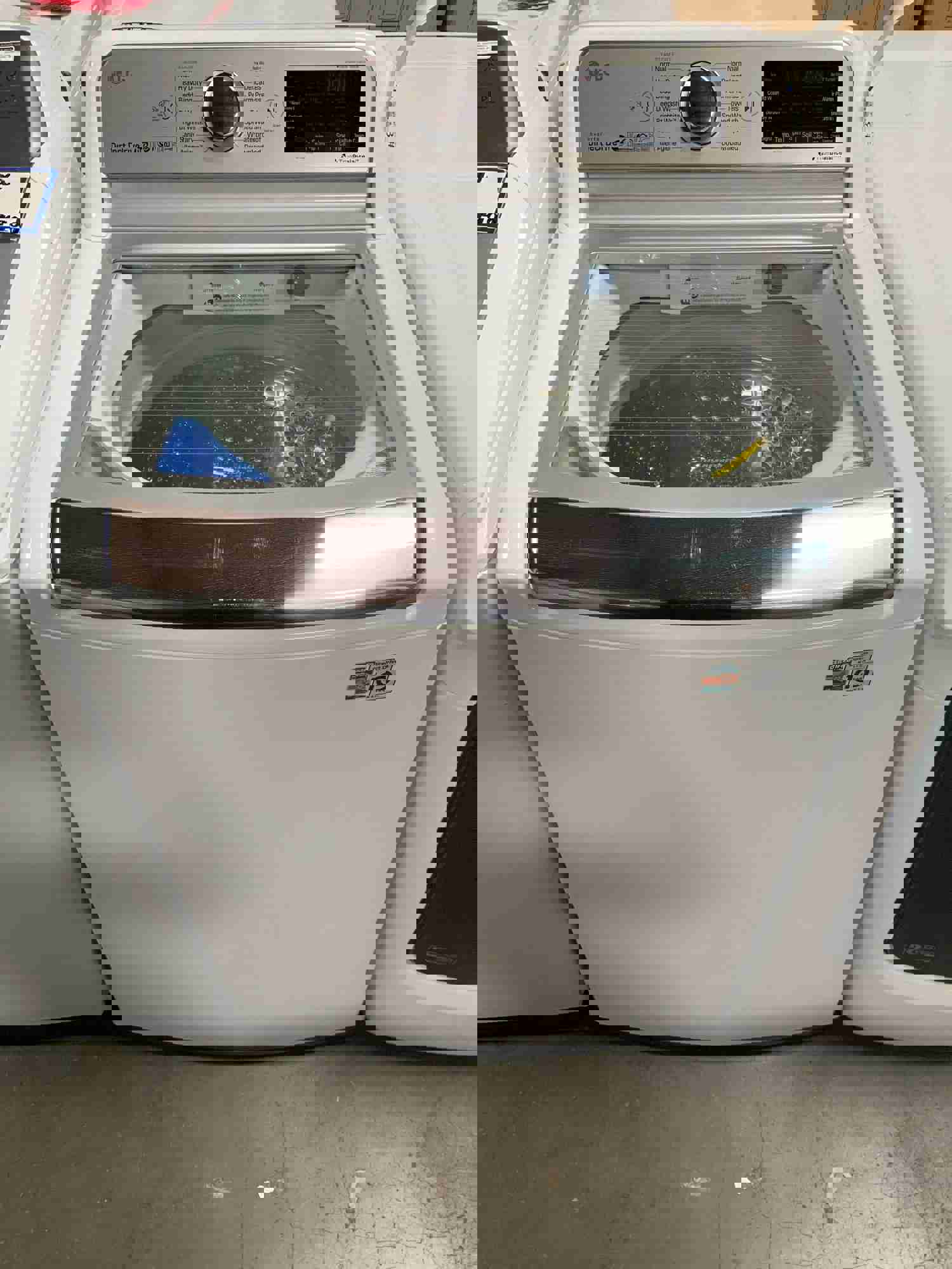 New Open Box 27 in. 4.8 cu. ft. Mega Capacity White Top Load Washer with Agitator, TurboWash3D, and Wi-Fi Connectivity (Model: WT7305CW)