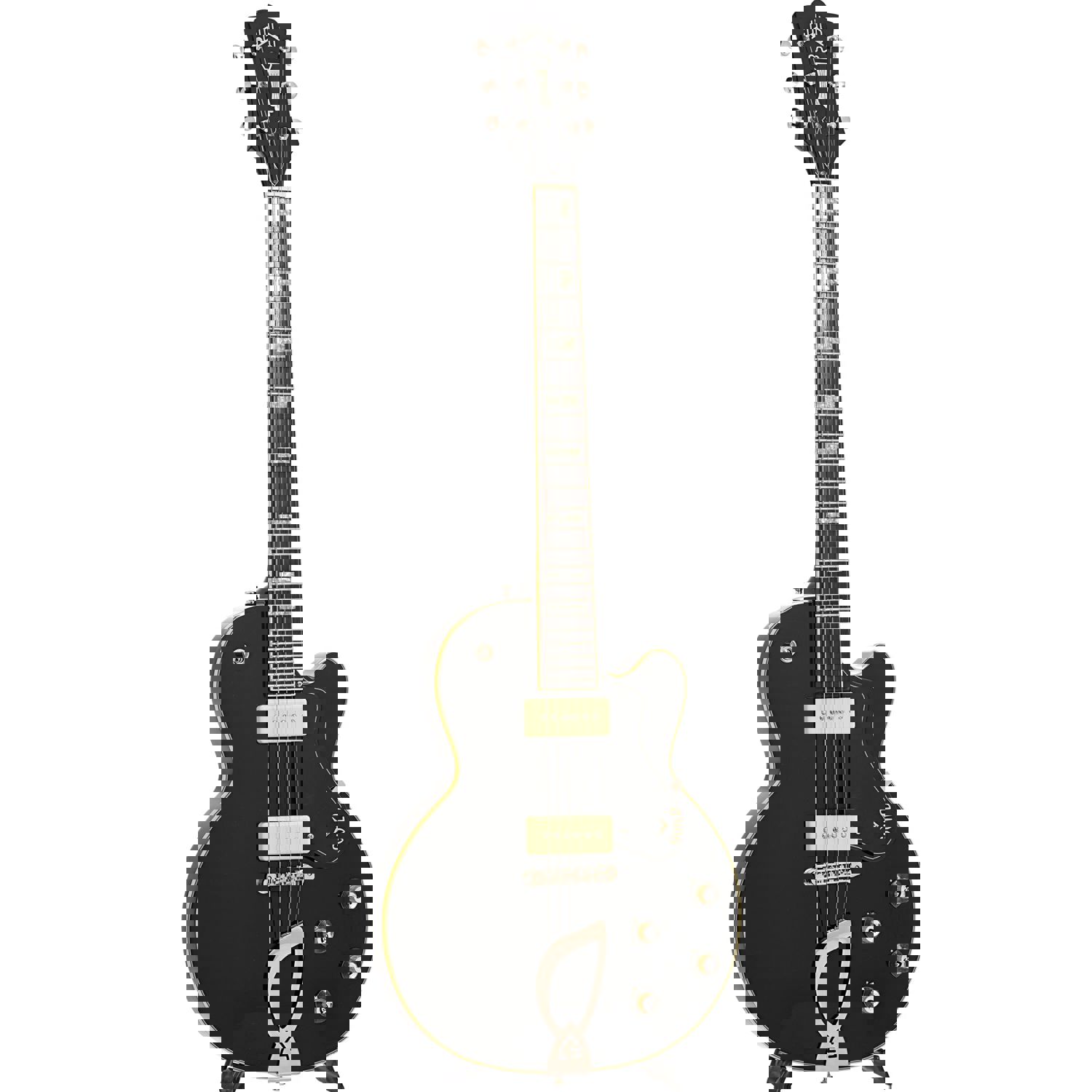 Guild Newark St. Collection M-75 Aristocrat Hollow Body Archtop Guitar, Limited Edition Black Finish