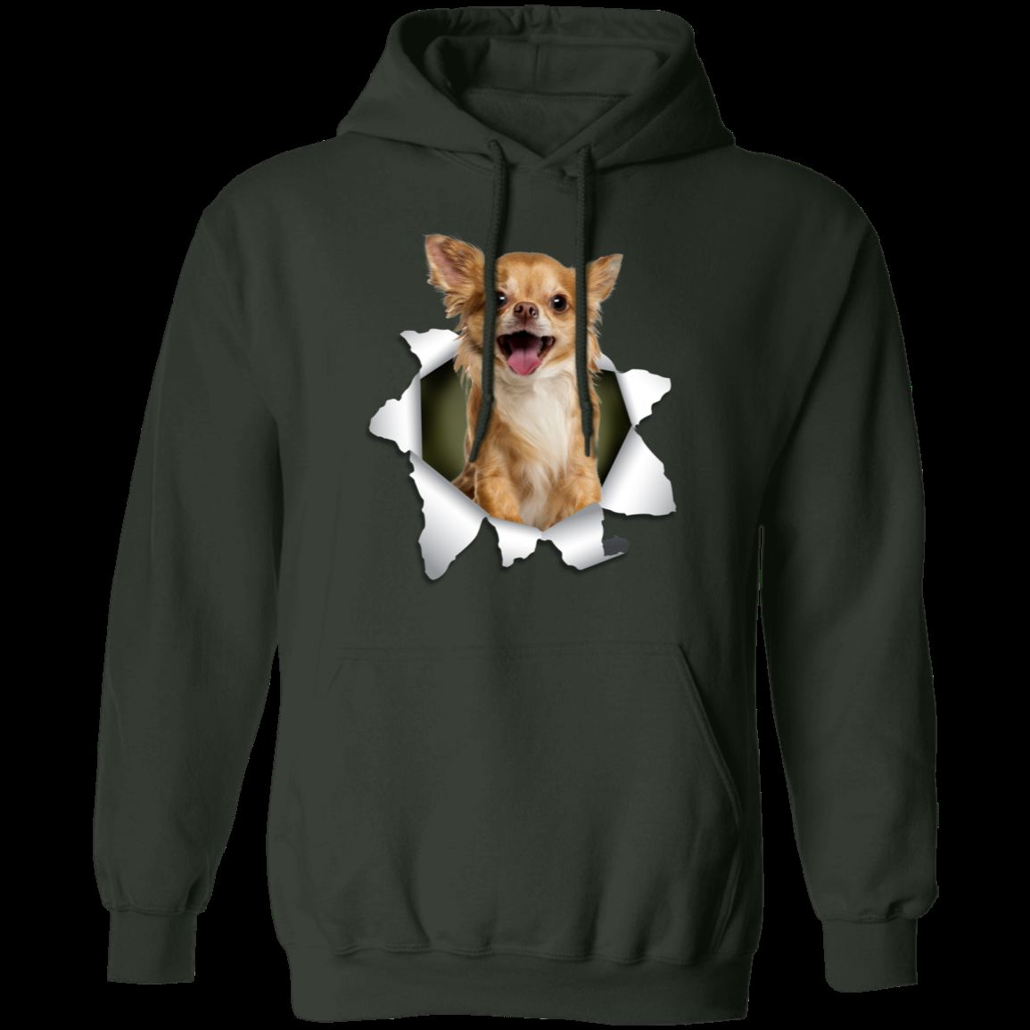 CHIHUAHUA 3D LADIES Pullover Hoodie - 8 oz Unisex Comfort Wear