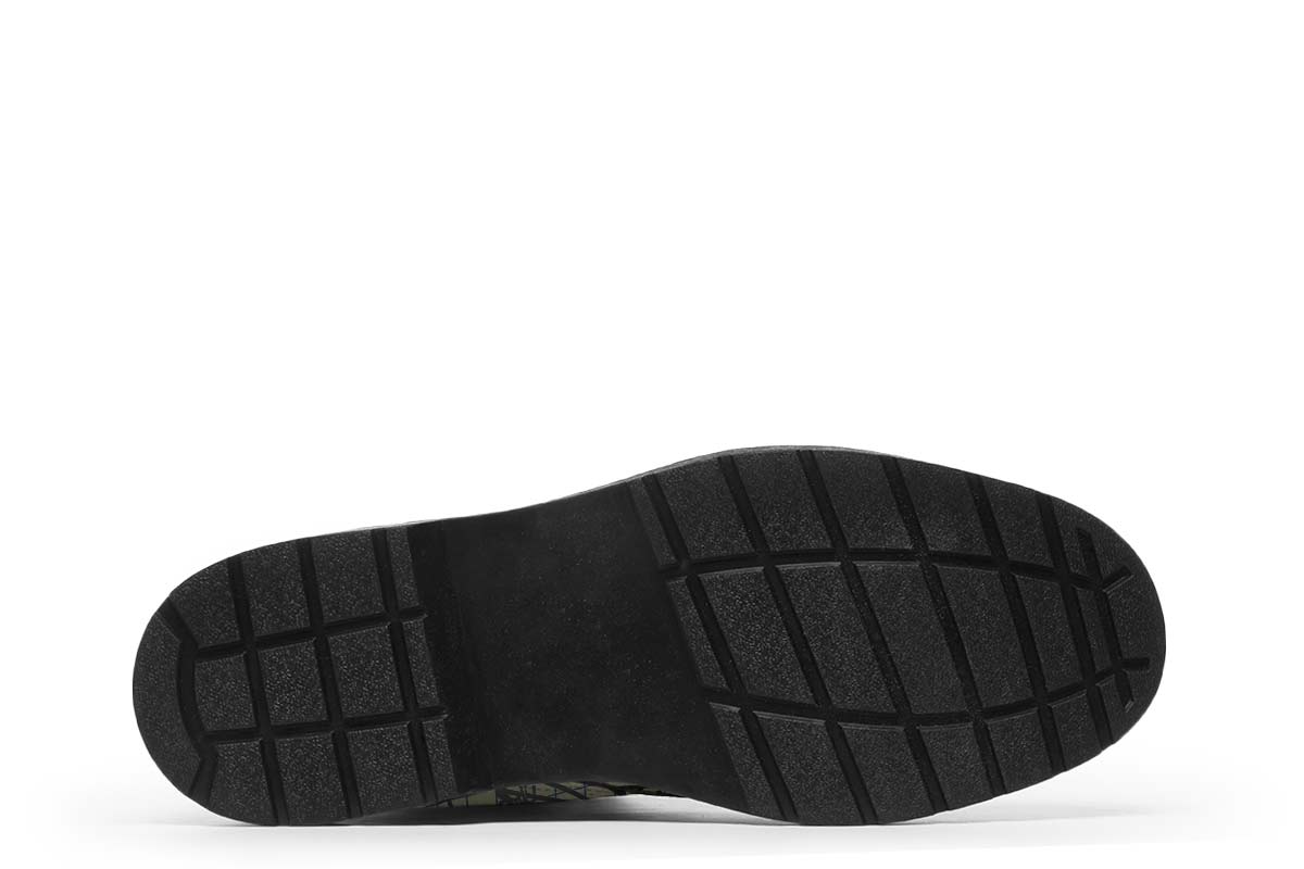 Floral Math Symbols Boots - Custom Printed Vegan Faux Leather Boots