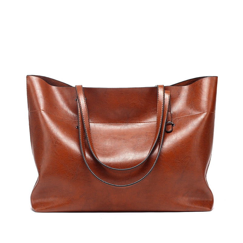 DIDABEAR Fashion Leather Tote Bag for Women - Large Capacity Shoulder Handbag