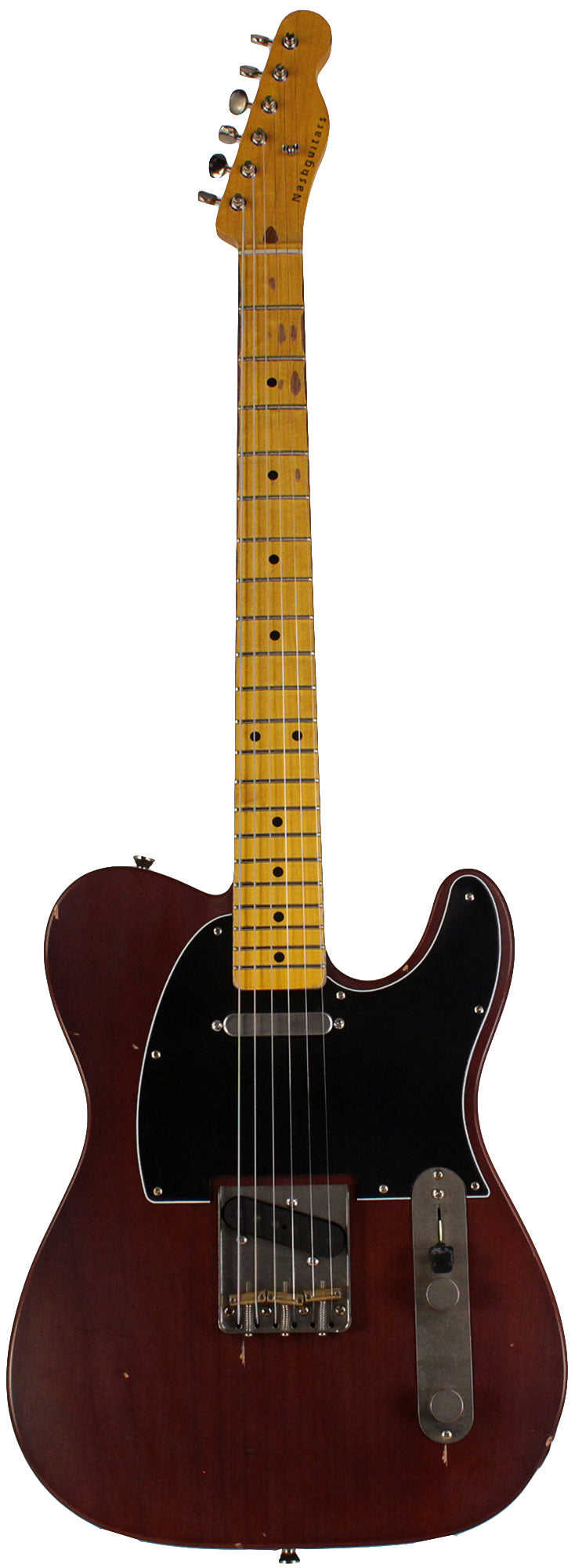 Nash T-63 Guitar, Trans Mocha Brown, Light Aging - Vintage Tele Model with Modern Features