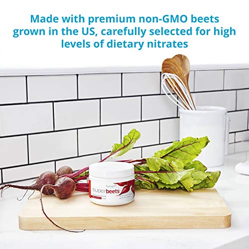 humanN SuperBeets - Circulation Superfood, Nitric Oxide Boosting Supplement with Vitamin C, Black Cherry Flavor, 5.3 oz