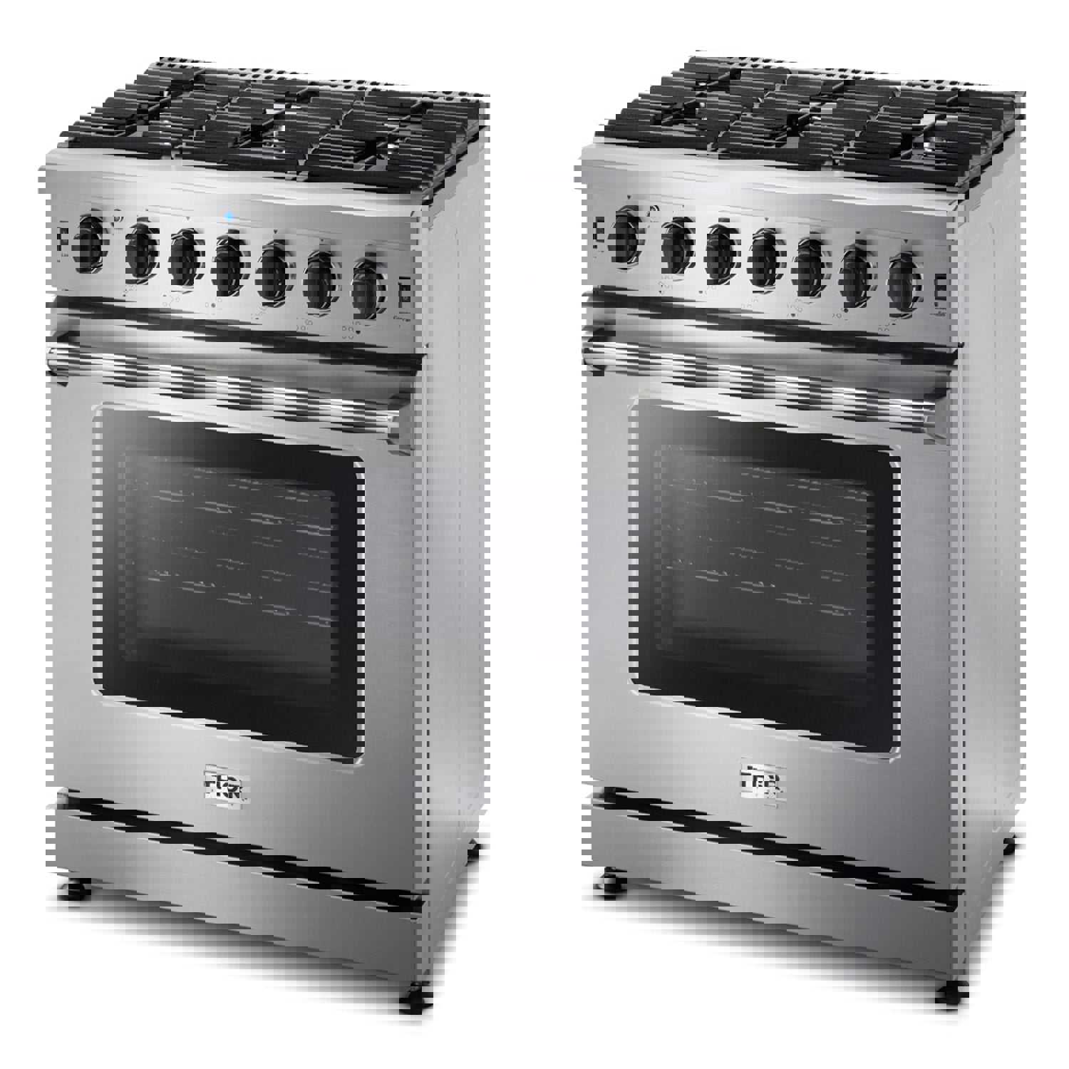Thor Kitchen Package - 36 Inch Propane Gas Range with Range Hood, Microwave Drawer, Refrigerator, Dishwasher, and Wine Cooler