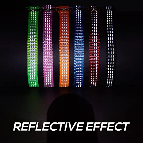 Upgraded 6 Pack Reflective Cat Collars with Bell, Breakaway Safety Kitten Collar, Adjustable 7-12 inches