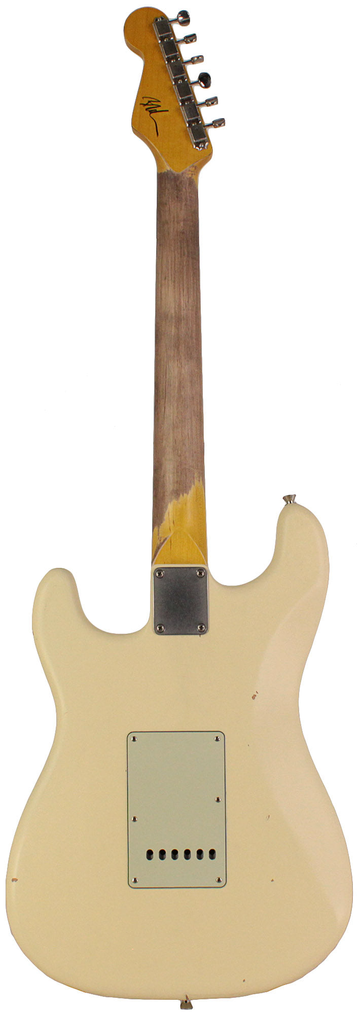 Nash S-63 Guitar, Aged Olympic White, Light Aging - Vintage Strat Model with Modern Features