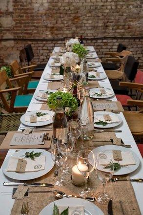 Premium Burlap Table Runner - Natural or Cream White