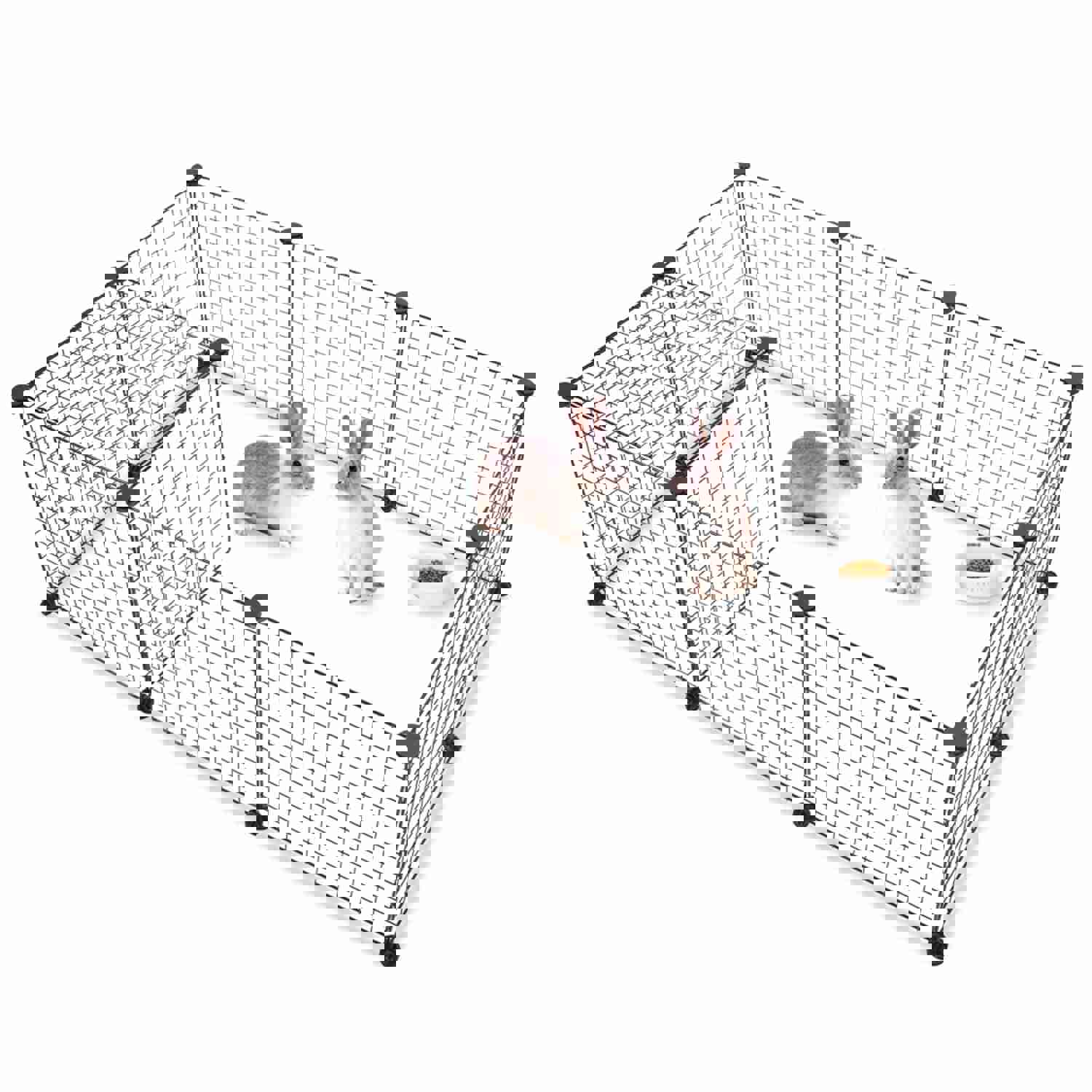 UWR-Nite Pet Playpen, Small Animals Cage DIY Wire Fence with Door for Indoor/Outdoor Use
