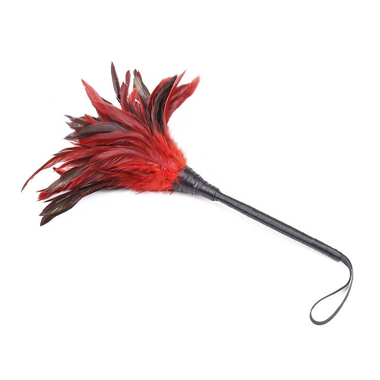 Couple Bed Tease Game Red Chicken Feather Tickling Toy