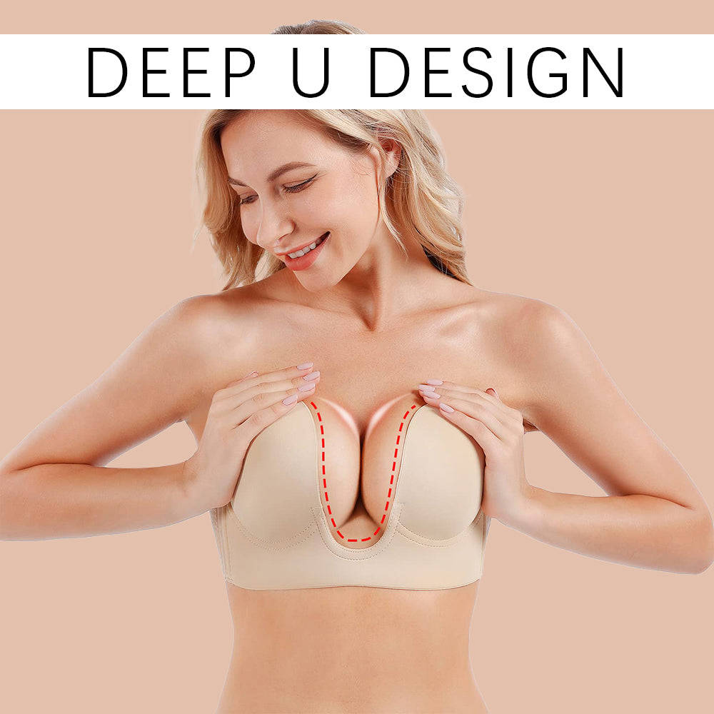 LauraCollection® Push Up Plunge Bra [BUY 1 GET 1 FREE] - BLACK