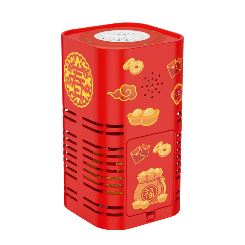 New Year Gift Fireworks Bubble Machine with Light and Music for Children