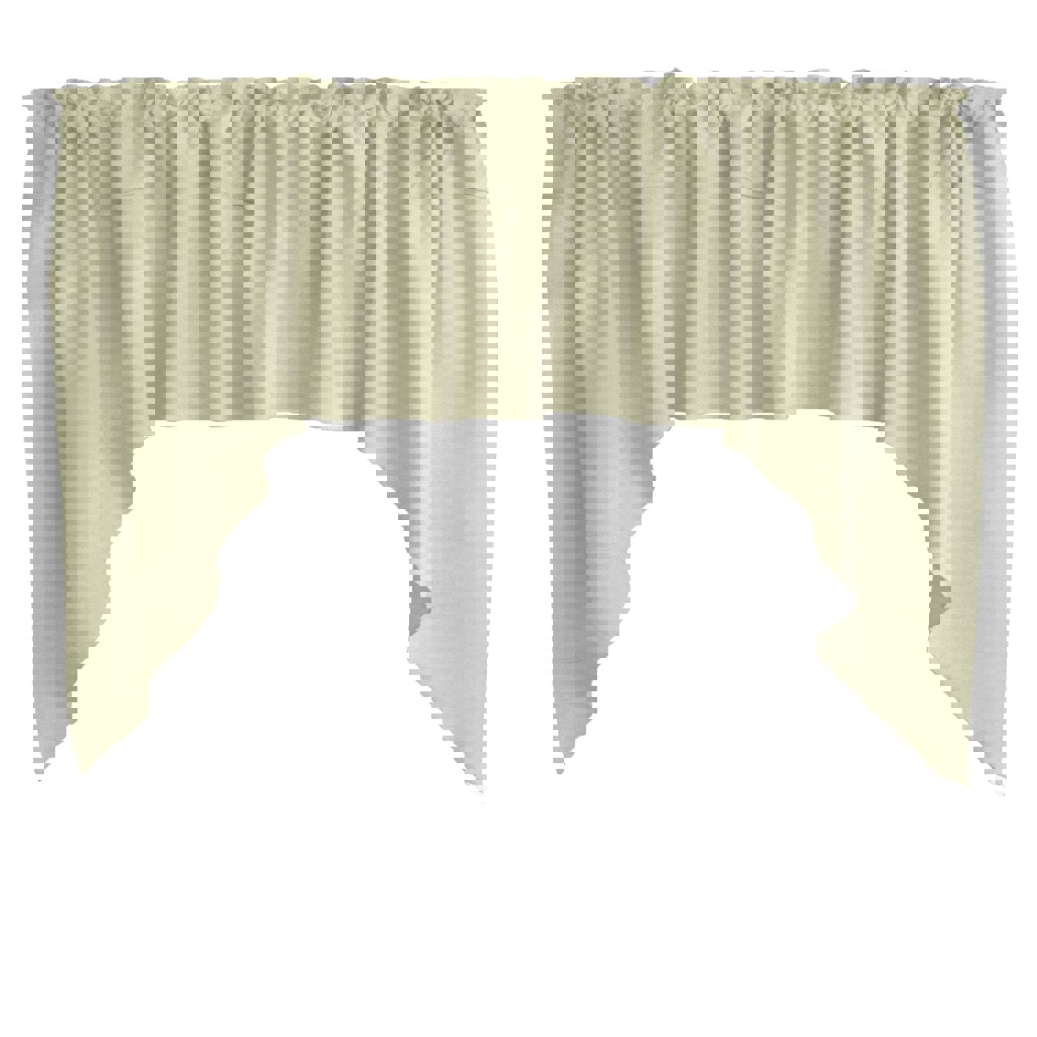 Faux Silk Solid Dupioni Swag Window Valance - 72" Wide / 36" Tall