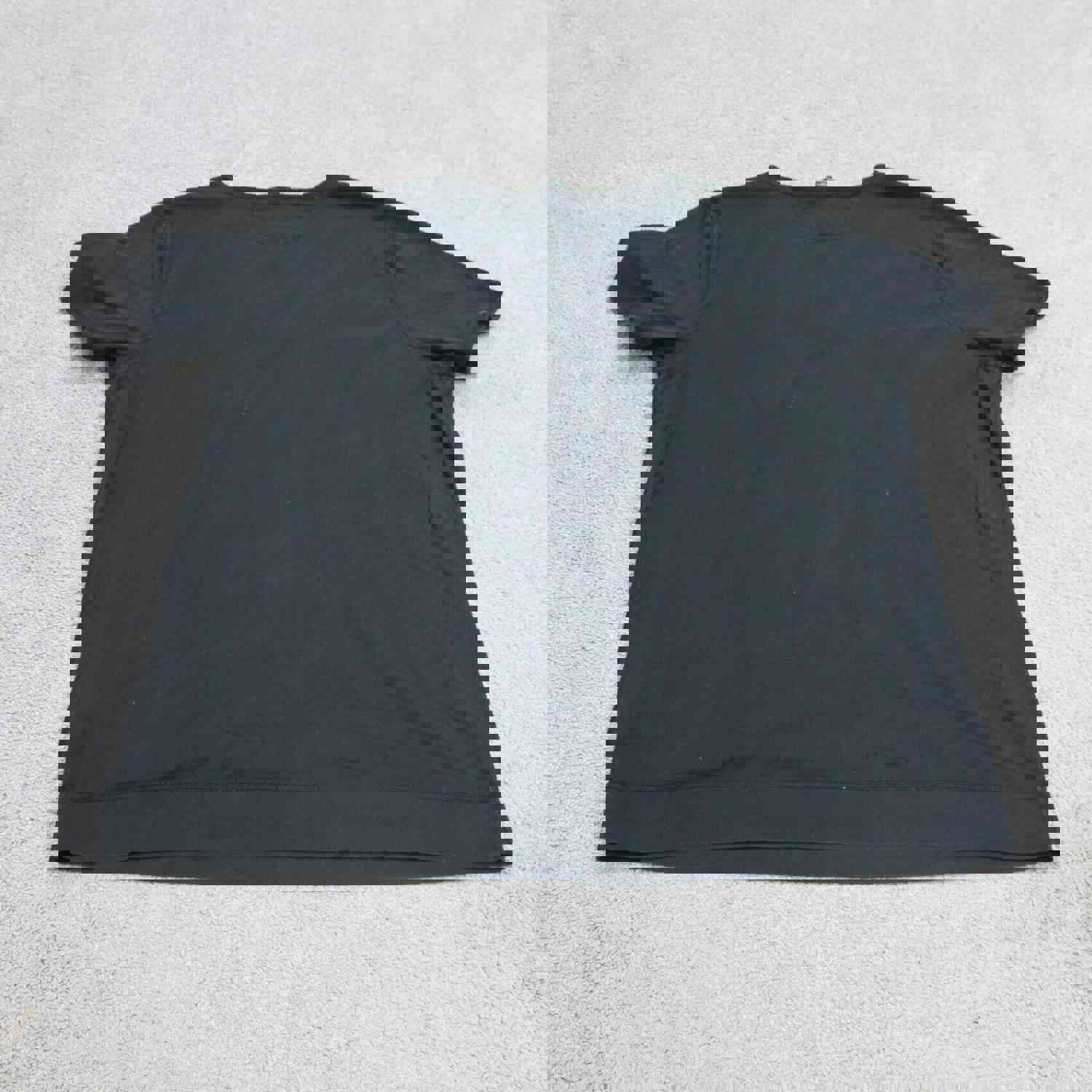 Lauren Ralph Lauren Women's 1X Black Short Sleeve V-Neck Casual Tee
