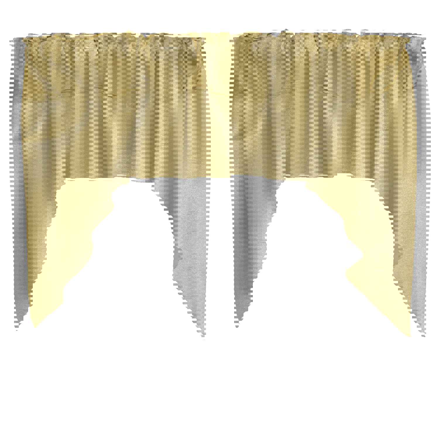 Faux Silk Solid Dupioni Swag Window Valance - 72" Wide / 36" Tall