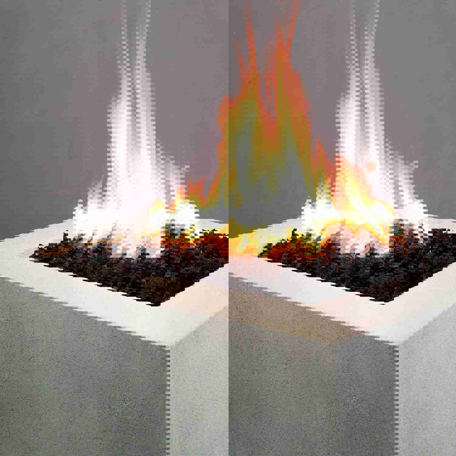 Starfire Designs Rustic Gravity 36 Square Concrete Gas Fire Pit