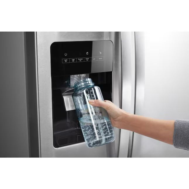 Whirlpool 24.6-cu ft Side-by-Side Refrigerator with Ice Maker and Water Dispenser
