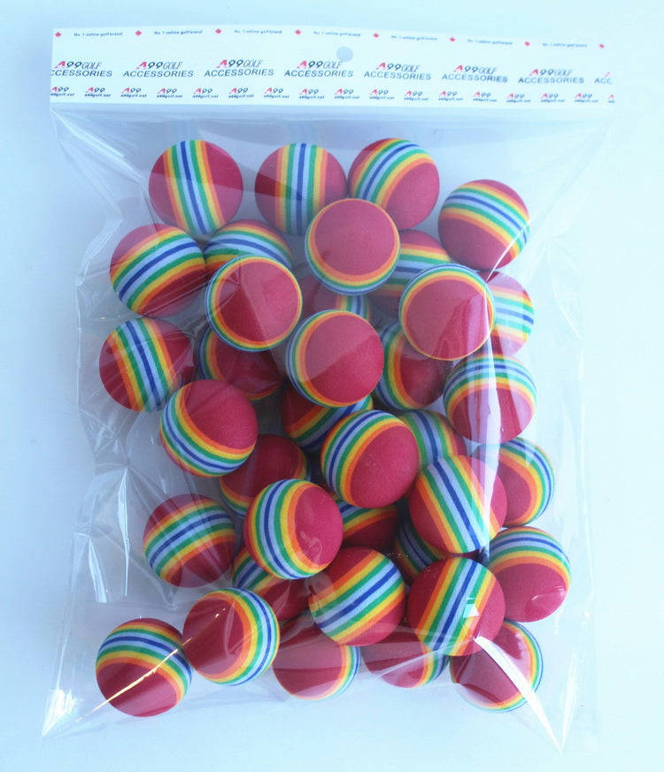 A99 Golf Rainbow Foam Practice Balls - 36 Pcs for Driving Range, Indoor & Outdoor Training