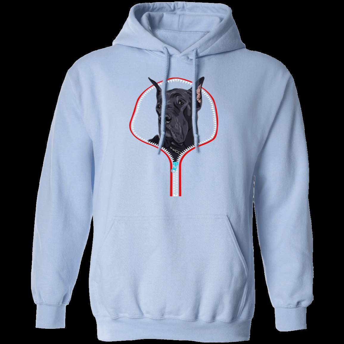 GREAT DANE ZIP-DOWN LADIES Pullover Hoodie 8 oz