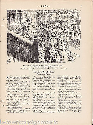 Life Magazine 1922 Antique Uncle Sam Graphic Art Deco Illustrations