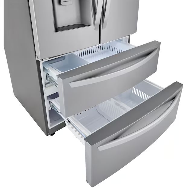 LG Craft Ice Smart WiFi Enabled 27.8-cu ft 4-Door French Door Refrigerator with Dual Ice Maker