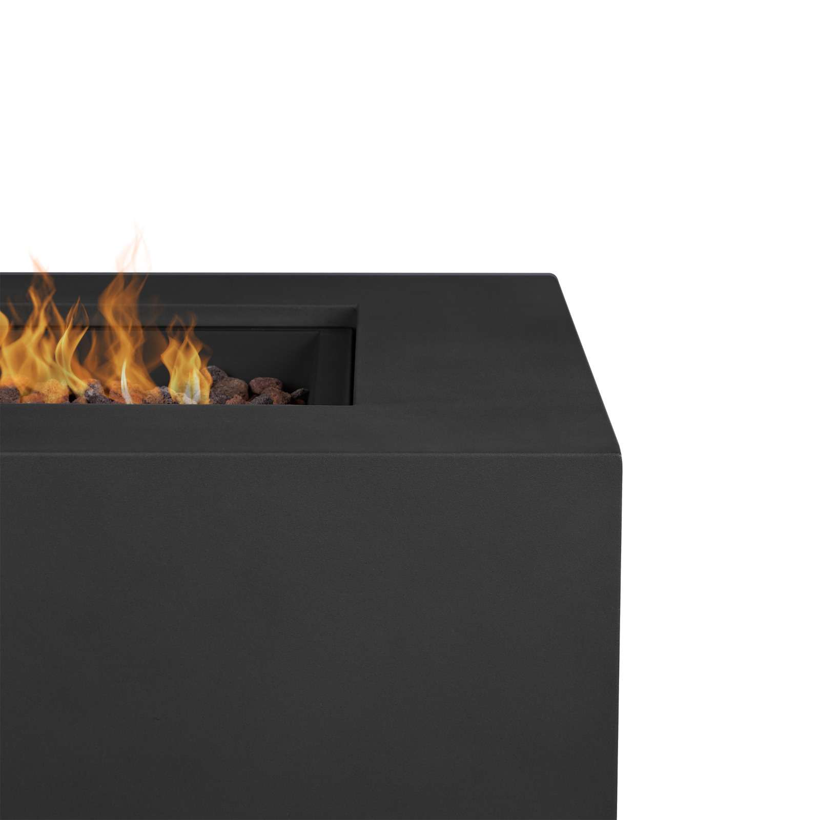 Real Flame Aegean 50 Rectangle Propane or Natural Gas Fire Pit Table