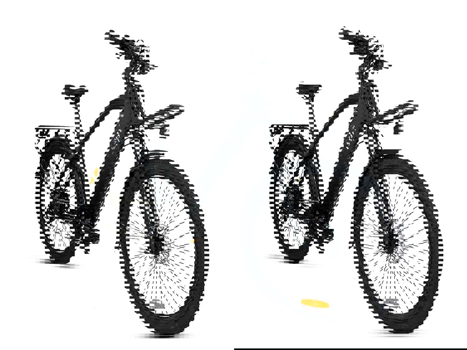 Sport Electric Bike - 500W Geared Hub, Cobalt Blue & Black