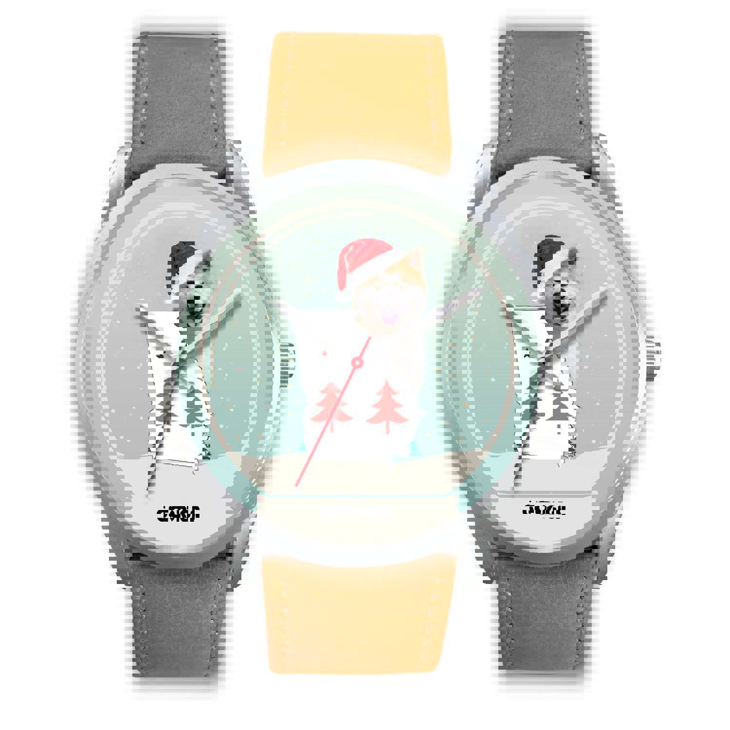 Akita Dog Georgia Christmas Special Wrist Watch