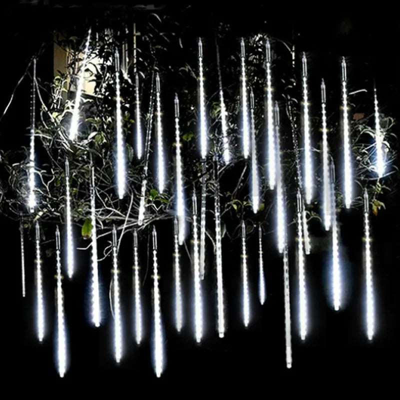 Solar LED Meteor Shower Christmas Lights - Energy Efficient Outdoor Decor