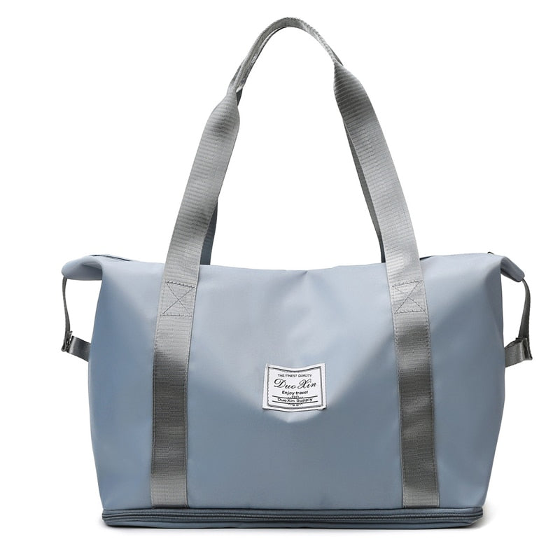 Lkblock Large Capacity Folding Travel Bag - Waterproof Duffle for Gym, Yoga & Business