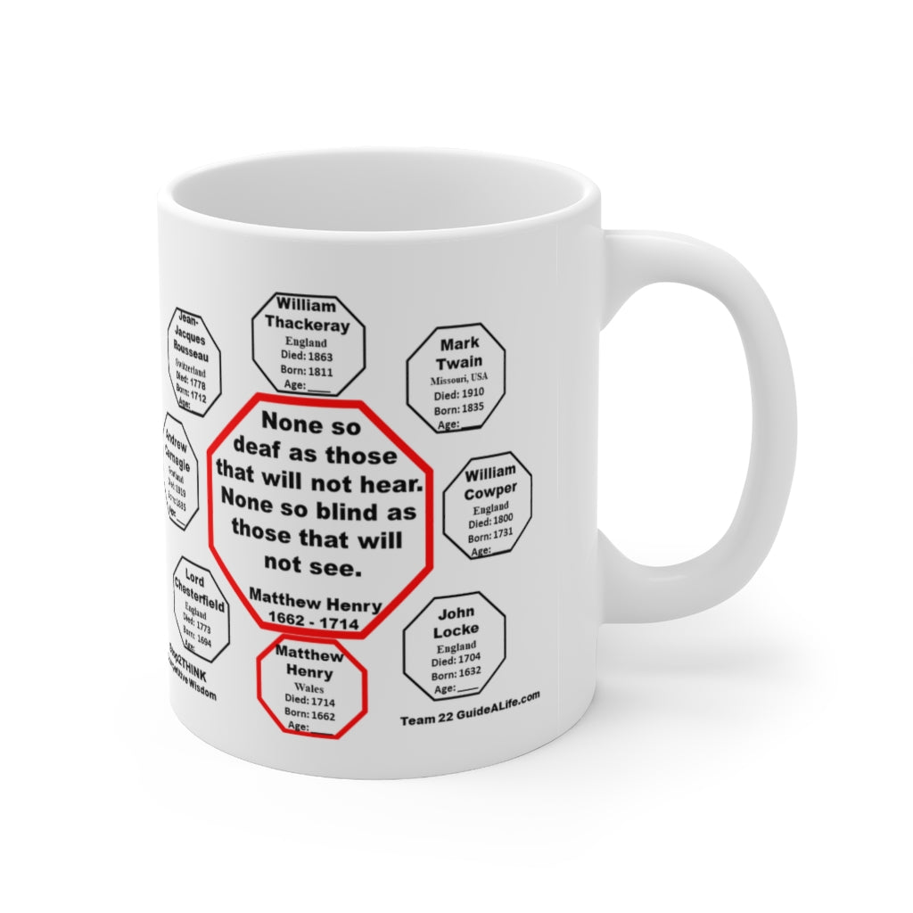 Matthew Henry Quote Mug - 11oz Ceramic Cup